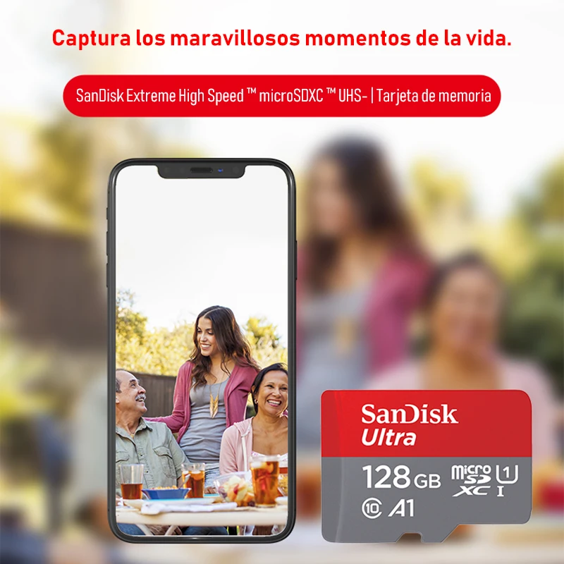 Карта памяти Sandisk Ultra Micro SD a1sdxc SDHC 98M/s128GB 32GB 64GB 16GB TF/SD карта для смартфона и ПК|Карты