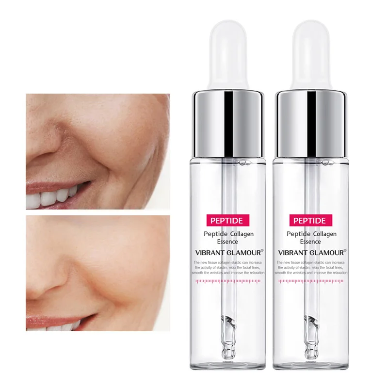 

2PCS Peptide Collagen Face Serum Anti Aging Moisturize Hyaluronic acid Facial Essence Firming Anti Wrinkle