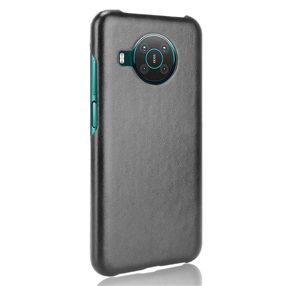 Чехол для Nokia X10 Роскошный чехол из искусственной кожи с личи жесткий