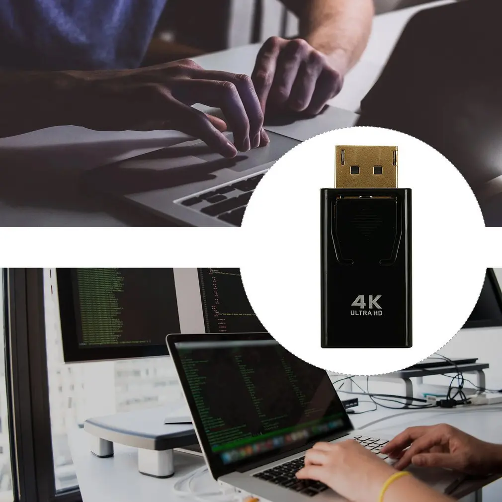 4K DP к HDMI-совместимый адаптер 1080P порт дисплея HDMI совместимый конвертер порта