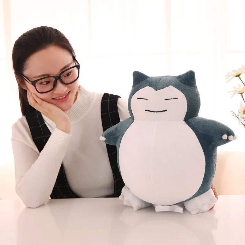 Милые плюшевые игрушки из аниме Big Snorlax милые Мультяшные японские мягкие большие