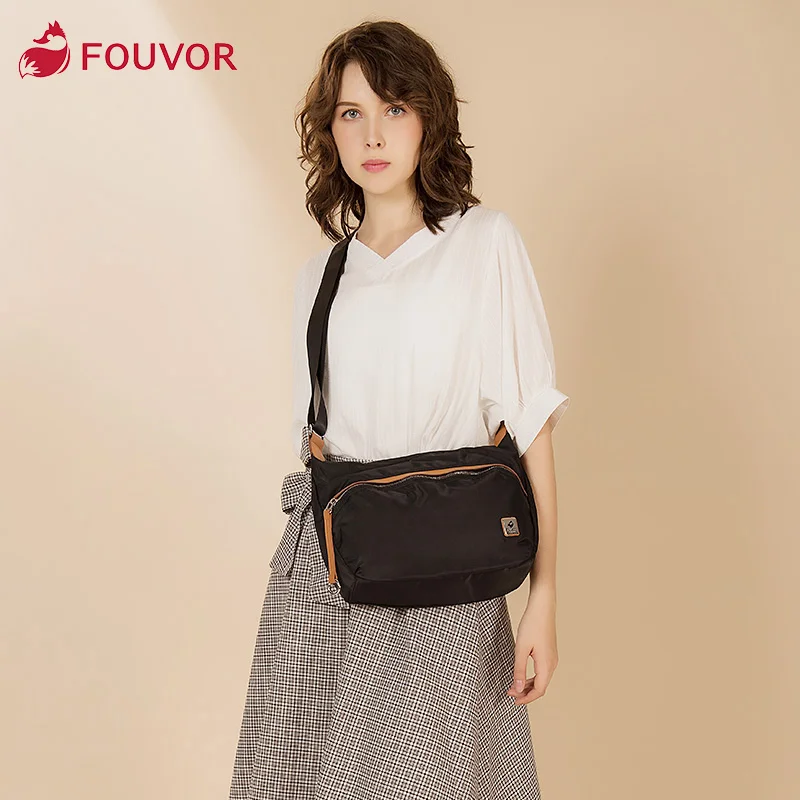 Женская нейлоновая водонепроницаемая сумка Fouvor простая повседневная через