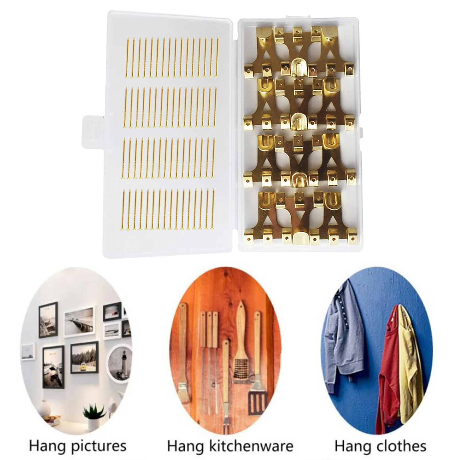 20 шт. вешалки для фоторамки с гвоздями|Крепления и крючки картин| |