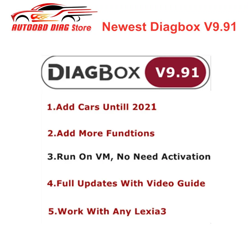 Новинка Diagbox V9.91 V9.68 полное обновление для Lexia3 PP2000 Lexia-3 9 91 Citroen Peugeot диагностический