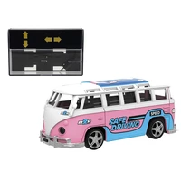 rc car mini size 2 4g remote control bus car 164 baby classic mini bus with light for children boy gifts mini toys