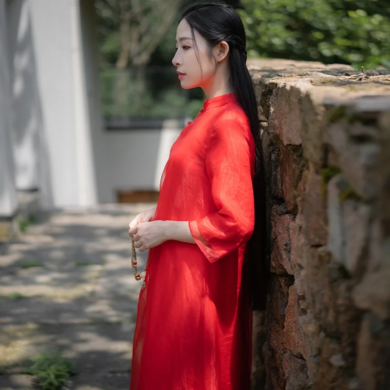 Современная традиционная китайская одежда hanfu улучшенное платье Чонсам в стиле