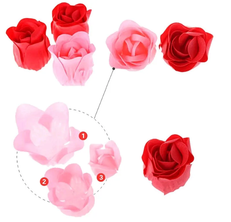 

30pcs Soap Rose Valentine Creative Gift Artificial Flower Bouquet Wedding Birthday Festival Party Decor Gifts Marriage Supplies