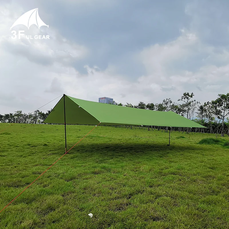 3F UL GEAR Ultralight 15D серебристый брезент навес Открытый Кемпинг гамак дождевик пляжное
