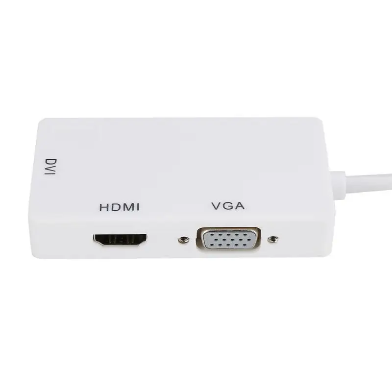 3 в 1 адаптер для порта дисплея Thunderbolt Mini DP папа-HDMI DVI VGA мама | Электроника