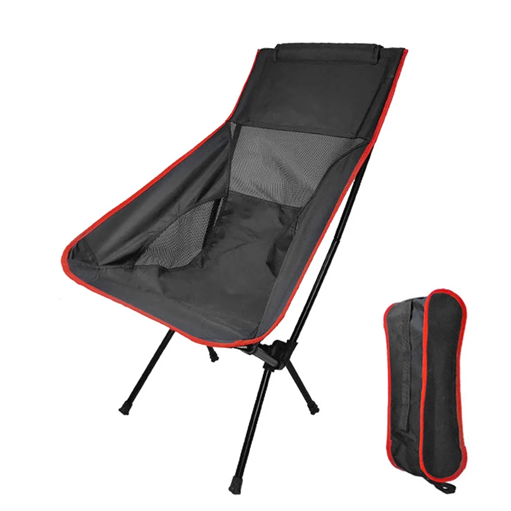 

Home Deck Chair Portable Beach Camping Fishing Folding Chair Ultra-Light Chair Sitting&Lying Dual-Use Lunch Break Recliner Bed