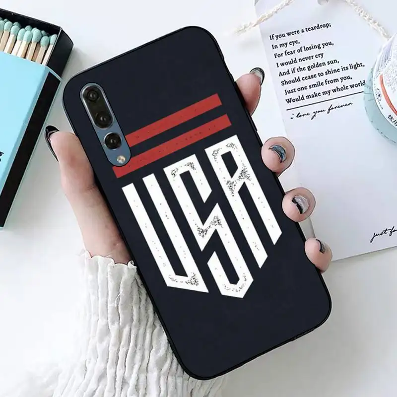

America USA Flag Phone Case for Huawei P30 40 20 10 8 9 lite pro plus Psmart2019