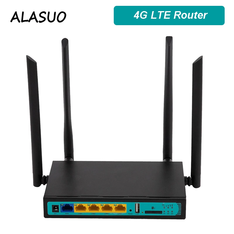 Домашний уличный роутер с SIM картой 3G 4G LTE Wifi 300 Мбит/с большой дальностью 128 МБ
