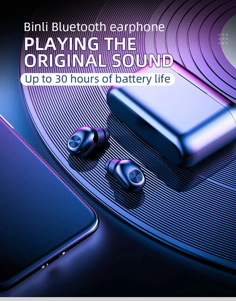 BL1TWS Bluetooth 5,0 наушники-вкладыши стерео Игры низкая задержка шумоподавления наушники с зарядным устройством для зарядки телефона