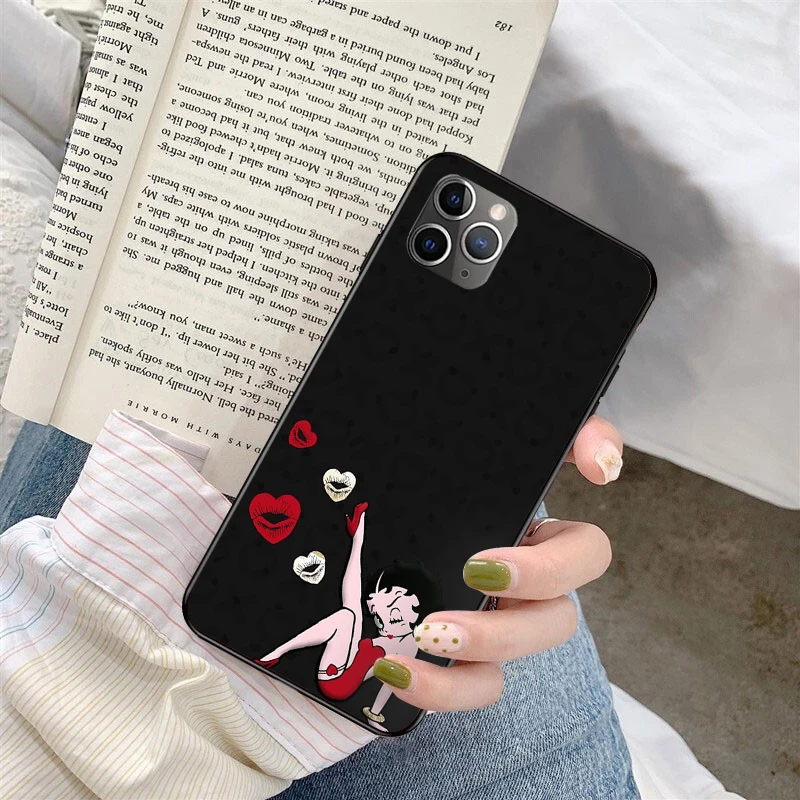 

Hot sale betty boop Phone Case for iPhone XR 11 Pro MaxXS MAX 8 7 6 6S Plus X 5 5S SE 12 mini 12ProMax