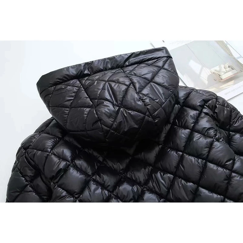 

2021 New Winter Coat Women's Oversize Parkas Black Hooded Warm Padded Casual Oversized Clothes Plus Size Outerwear 3XL-5XL