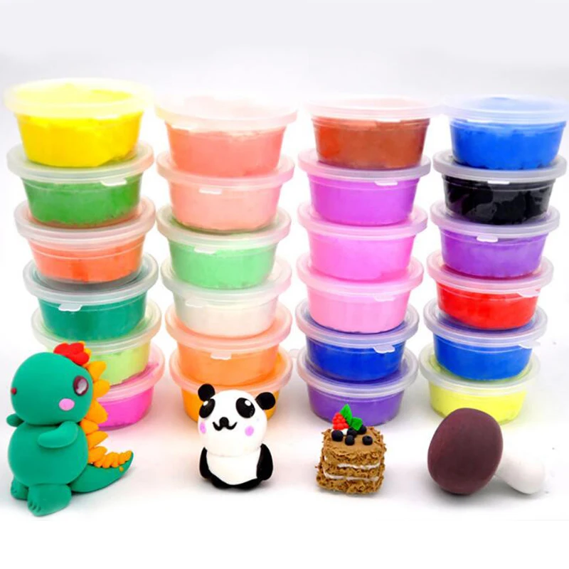 

Box Set 36 colors Plasticine Play Clay Slimes Magic Colored Modeling Clay Model Playdough Birthday Toys for kids Children