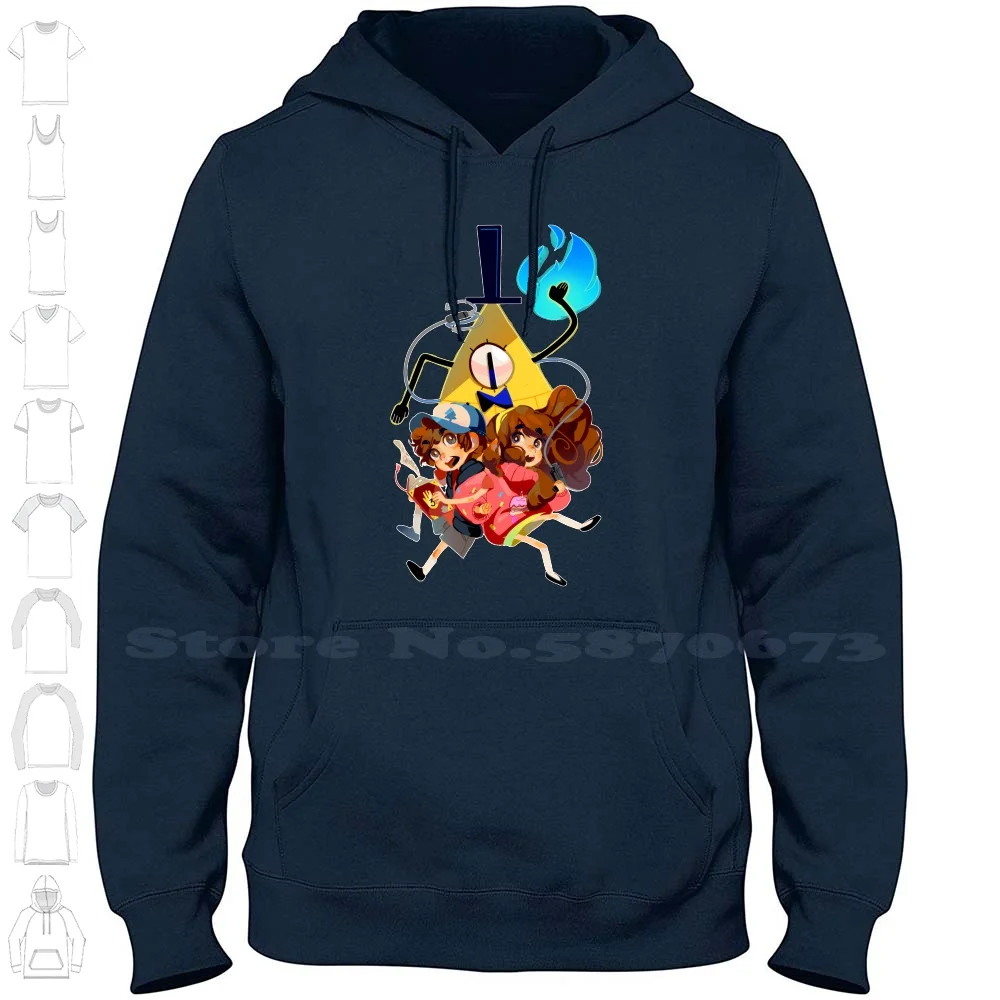 Диппер Мейбл And Bill Cipher 100% хлопковая футболка с капюшоном Mable Cypher