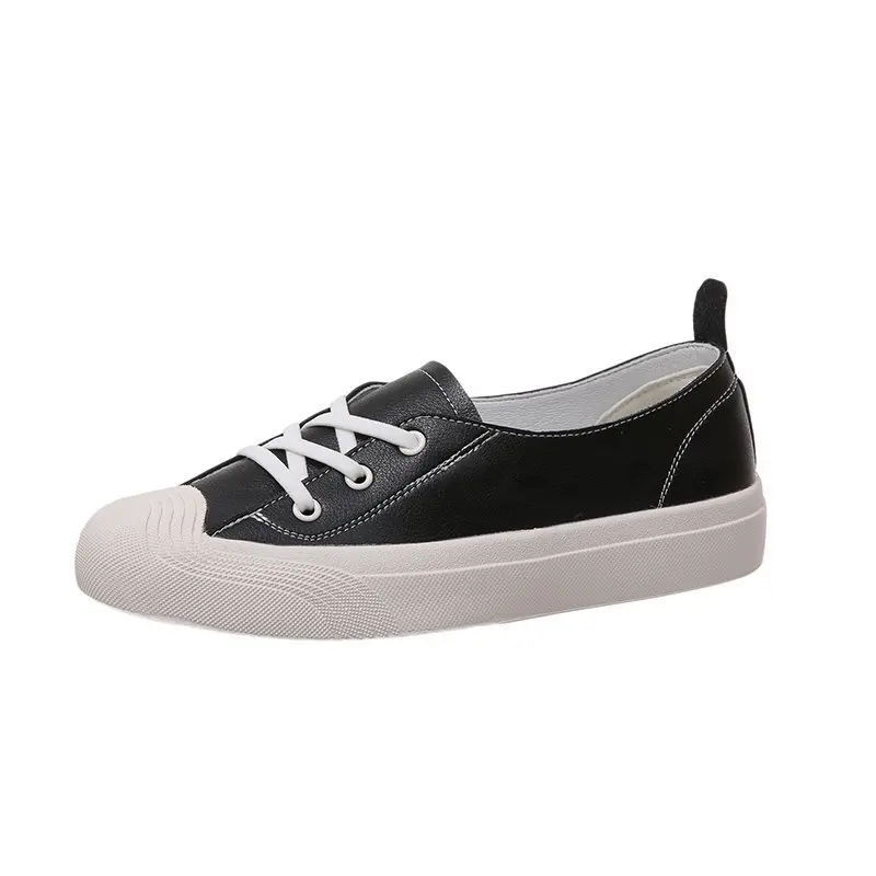 

Cross Women's Shoes Round Toe Casual Female Sneakers Flats Autumn Slip-on Shallow Mouth Espadrilles Platform Small Dress New Fal