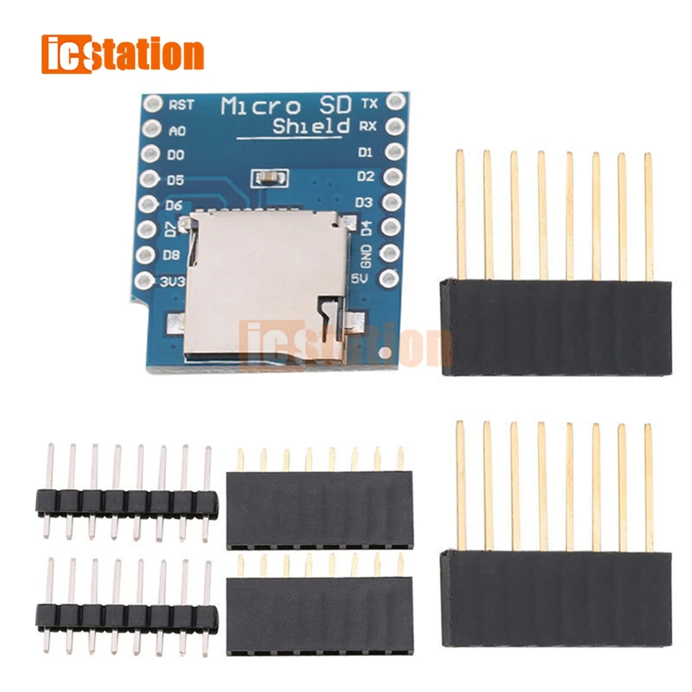 Щит для карты Micro SD WeMos D1 mini TF модуль