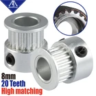 Мягкий Gt2 зубчатый шкив 20teeth диаметр 8 мм для Gates-ll-2gt Ширина 6 мм Gt2 синхронного ремня 2gt ременный шкив 20 Зубы 20т