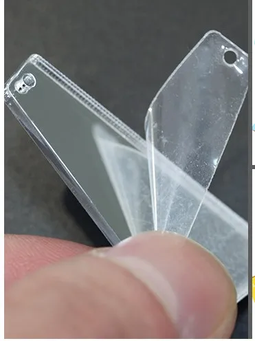 100 шт. высококачественные зеркальные Акриловые акриловые стразы с отверстиями