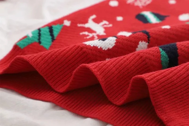 Plus Size Jumper Snowman Deer Sweaters New Santa Claus Xmas Patterned Christmas Sweaters Tops For Men Women Pullovers