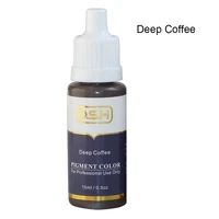 1pcs deep cooffee pink red color tattoo ink micro pigment 1oz for permanent makeup eyebrow eyeliner lip beauty 15ml