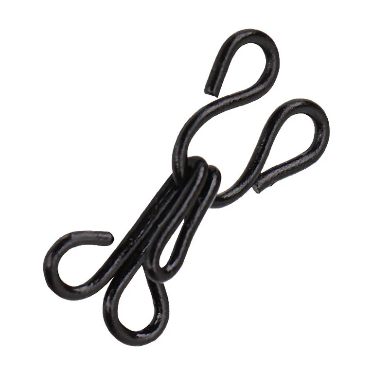 240 шт./лот Серебристые/черные швейные Крючки и глаза застежка для шитья