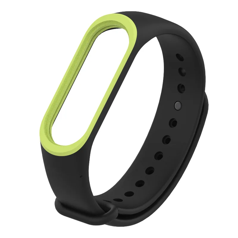 Ремешок силиконовый для смарт-часов Mi Band 3 4 цветной спортивный водонепроницаемый