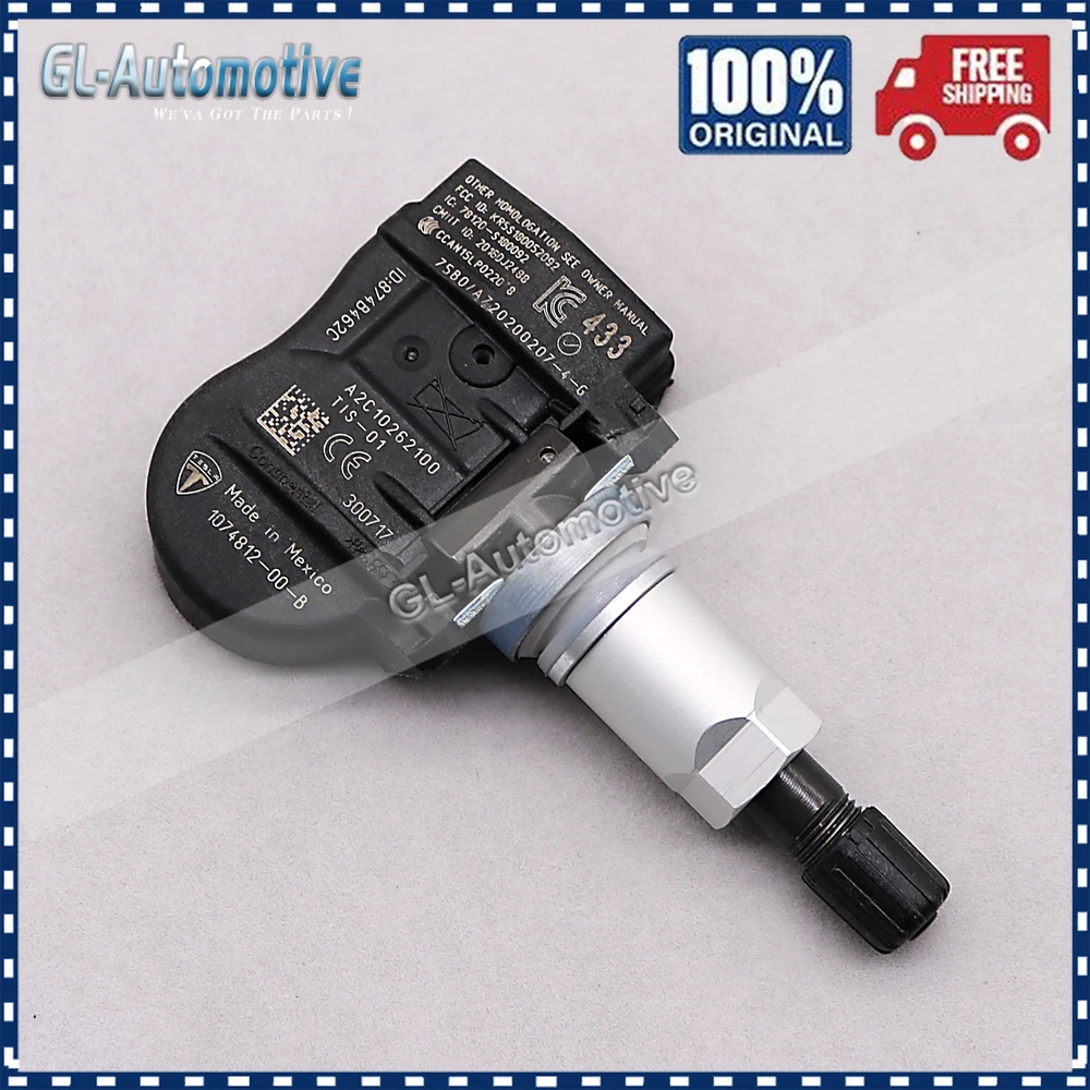 1074812-00-B новый комплект (4) TPMS датчик давления в шинах для Tesla Model 3 S X Y 433 МГц |