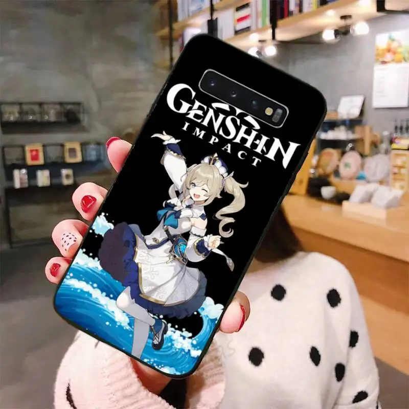 

Genshin Impact cute cartoon Phone Case For Samsung Galaxy S5 S6 S7 S8 S9 S10 S10e S20 edge plus lite