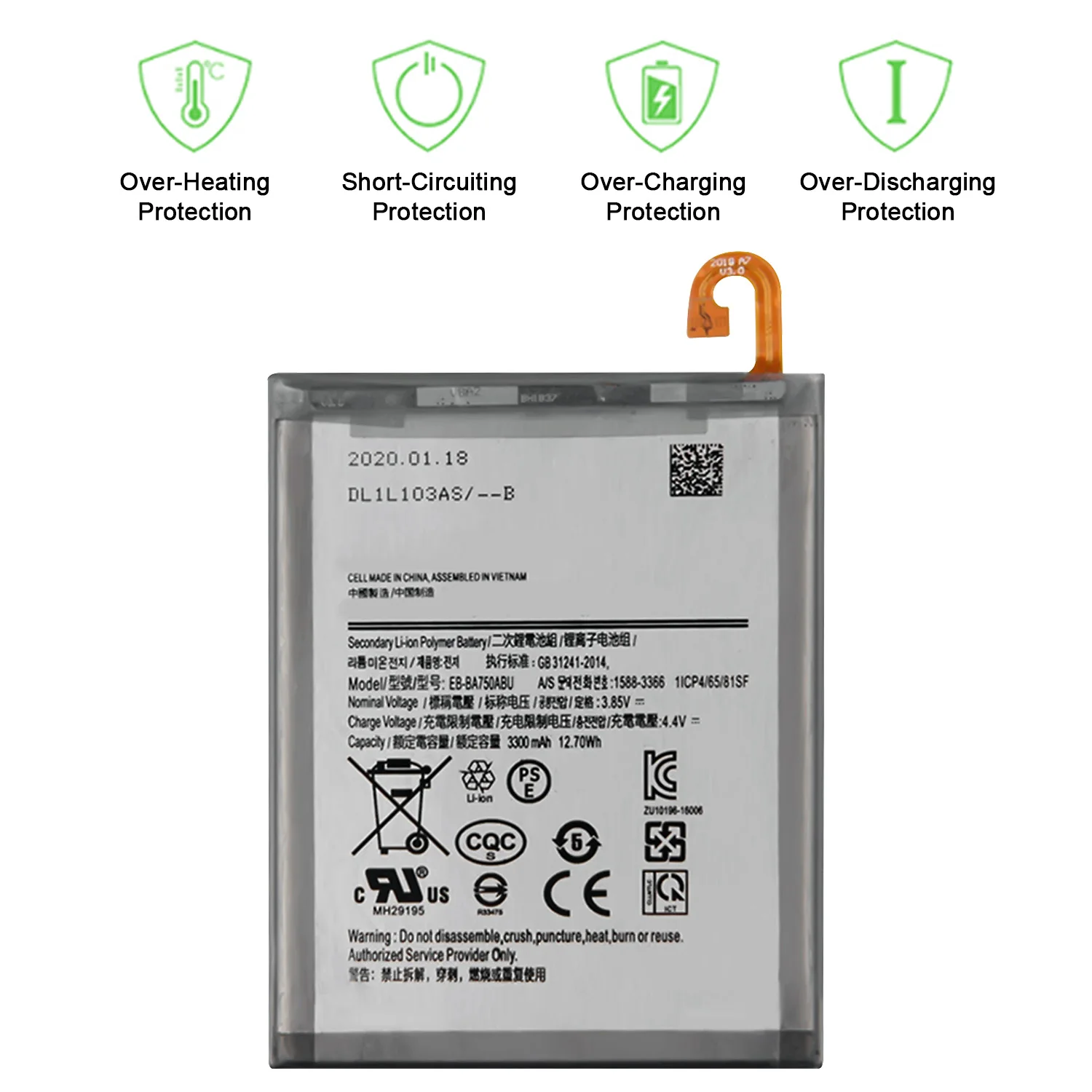 EB-BA750ABU аккумулятор для Samsung Galaxy A7 SM-A750FN/DS запасная часть аккумулятора - купить по