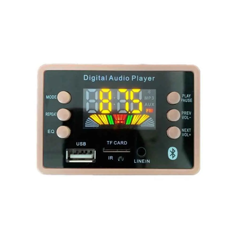 DC 12V цифровой дисплей MP3 декодер плата TF WAV WMA Bluetooth 5 0 FM радио автомобильный аудио