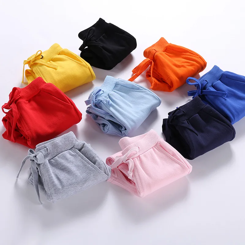 Брюки шаровары детские с мультяшным принтом модные спортивные штаны для школы и