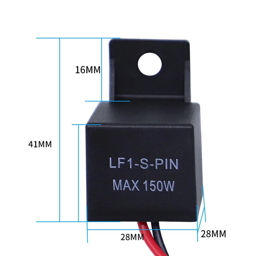 

12V 2Pin Electronic LED Flasher Relay Motorcycle Turn Signal Bulb Hyper Flash with Terminal Motorcycle Accessories