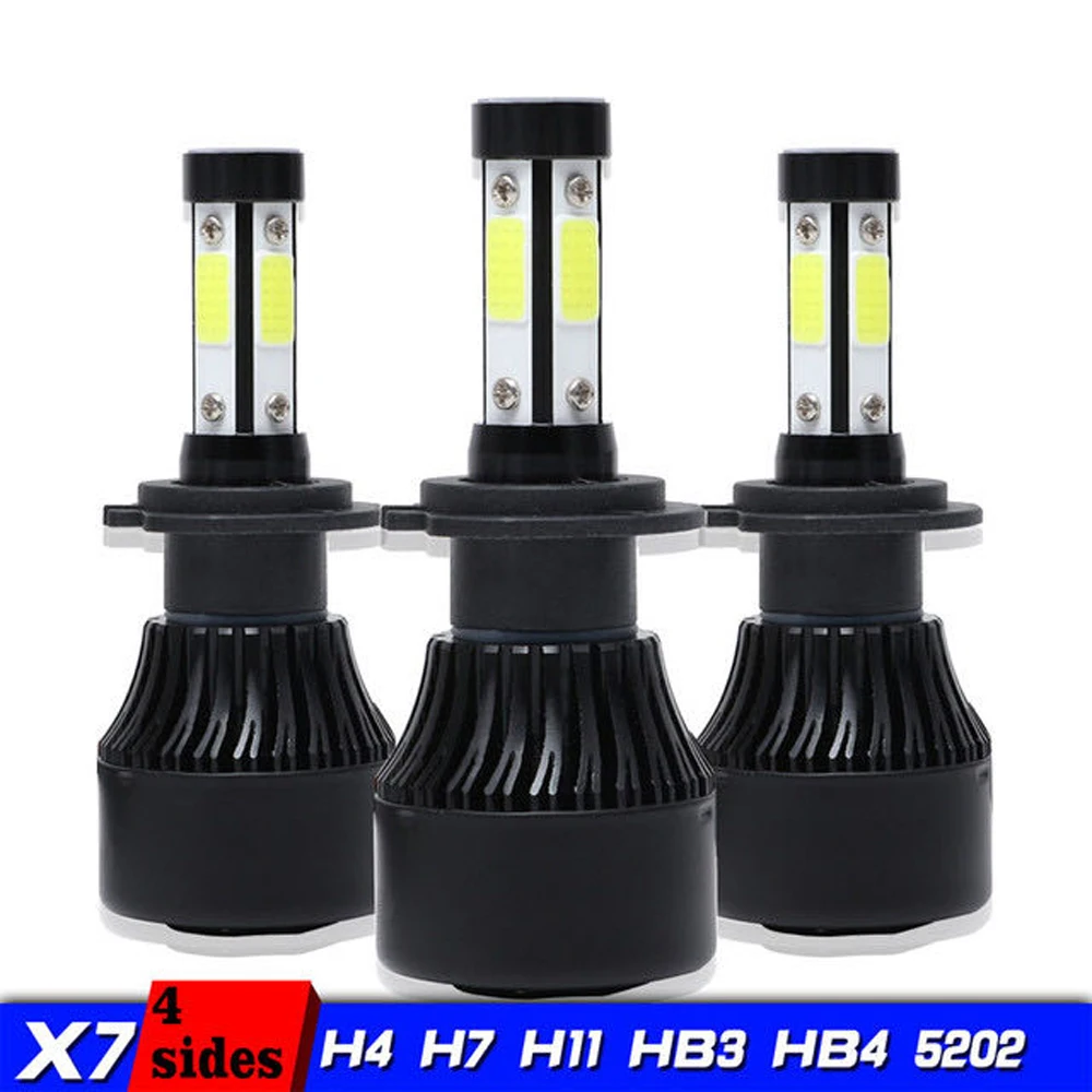 Led H7 H11 H8 H9 HB3 9005 HB4 9006 Motorcycle LED Car Headlight Bulbs 20000LM 100W Car Lights 12v Turbo Auto Car Fog Lamps