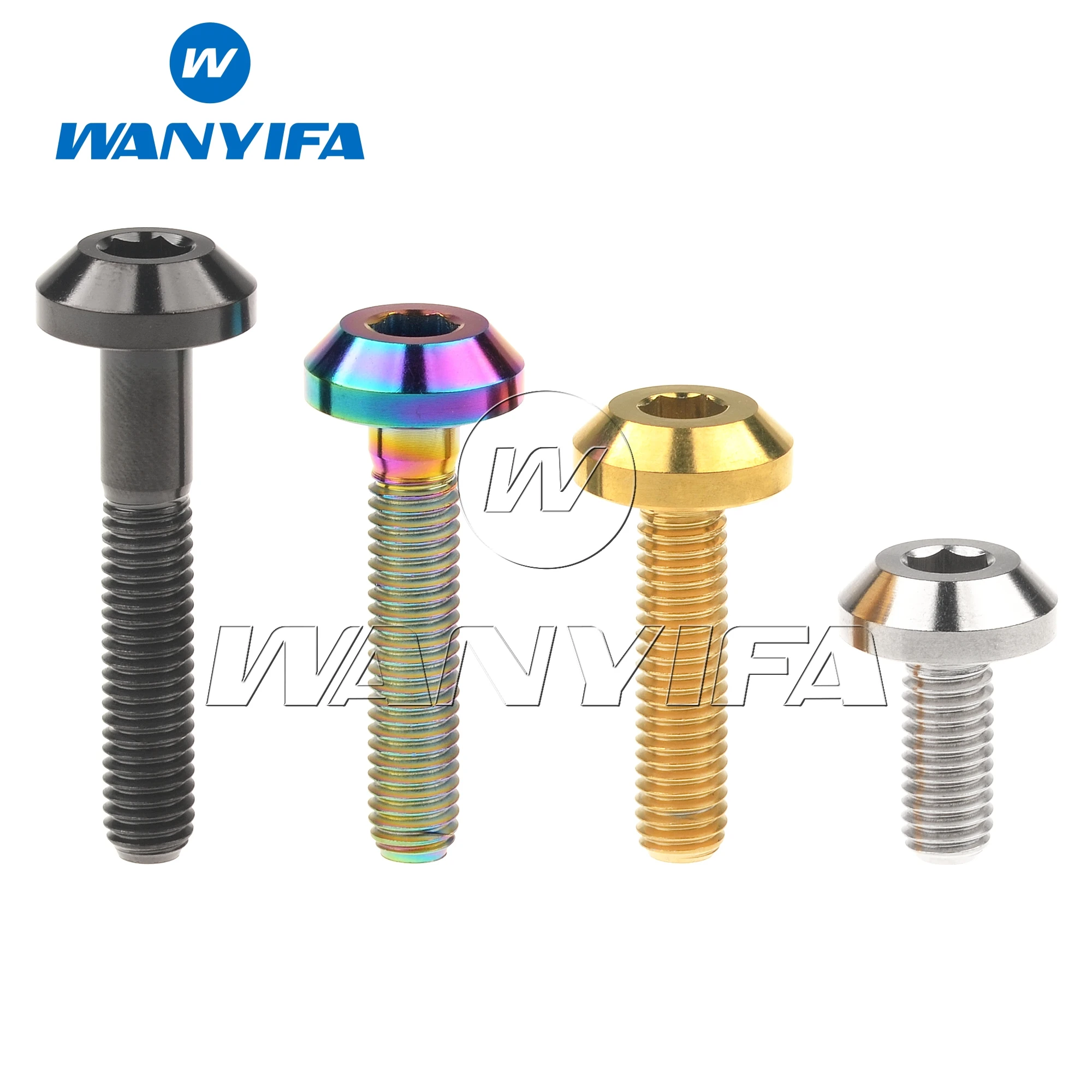 Титановый &quotWanyifa&quot Болт M6x12 15 20 25 30 35 мм шестигранный большой головкой для