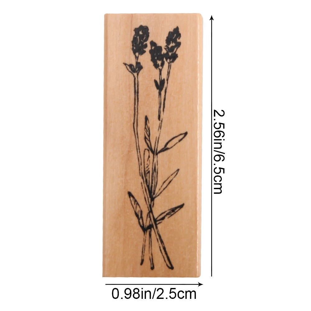 1PC Retro Grass Plants Stamps Rubber Wooden Standard Crafts DIY Scrapbooking Arts Stationery Supplies Home Accessories | Дом и сад