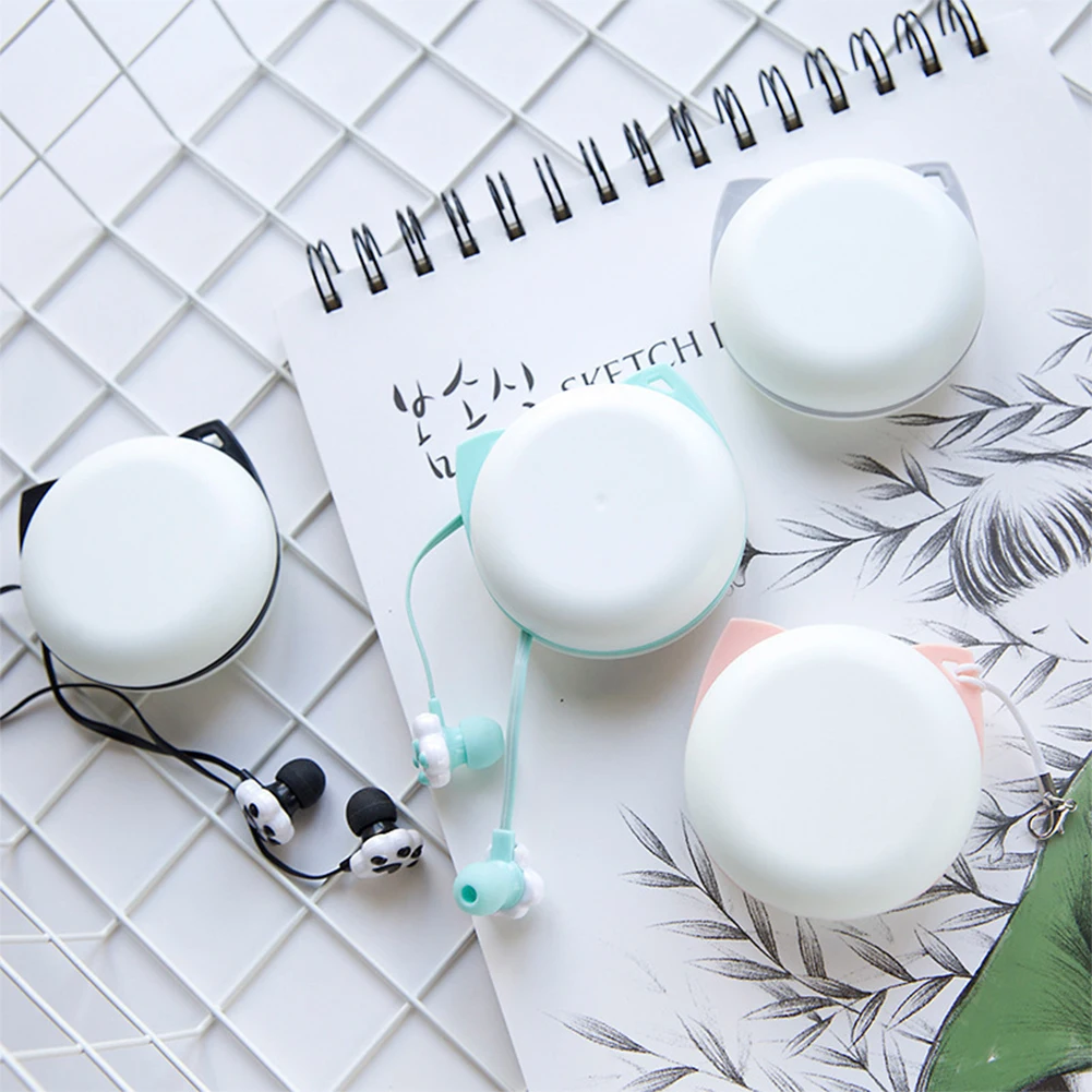 3 5 мм проводные наушники милый кот Paw In ear с микрофоном Hands Free Спорт стерео музыка