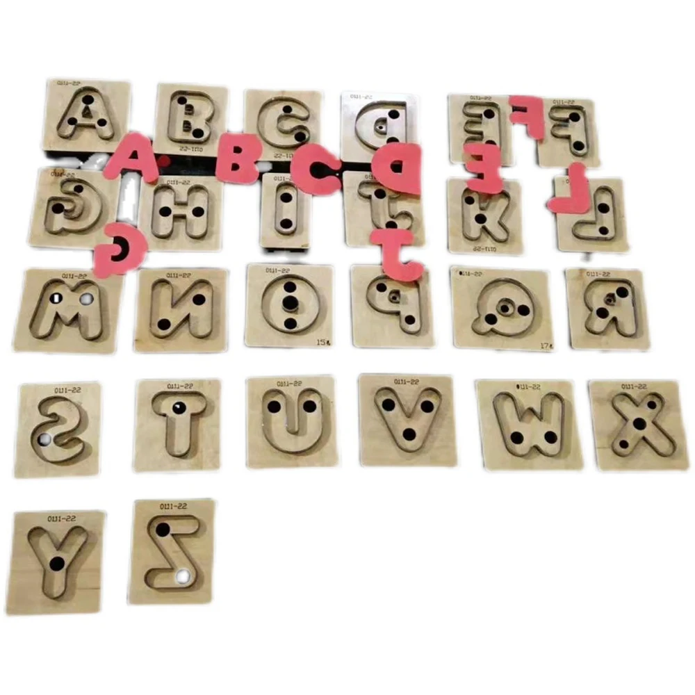 

DIY Leather Craft letter alphabet Die cutting knife mold metal hollowed punch tool customized size