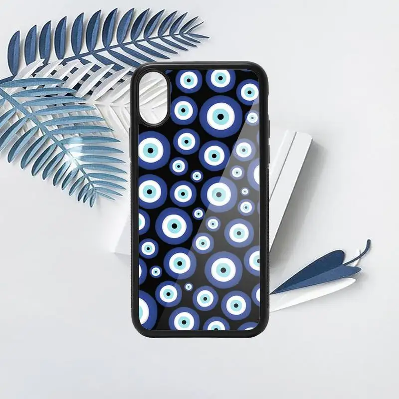 

Demon Blue Eye black art Phone Case PC for iPhone 11 12 pro XS MAX 8 7 6 6S Plus X 5S SE 2020 XR