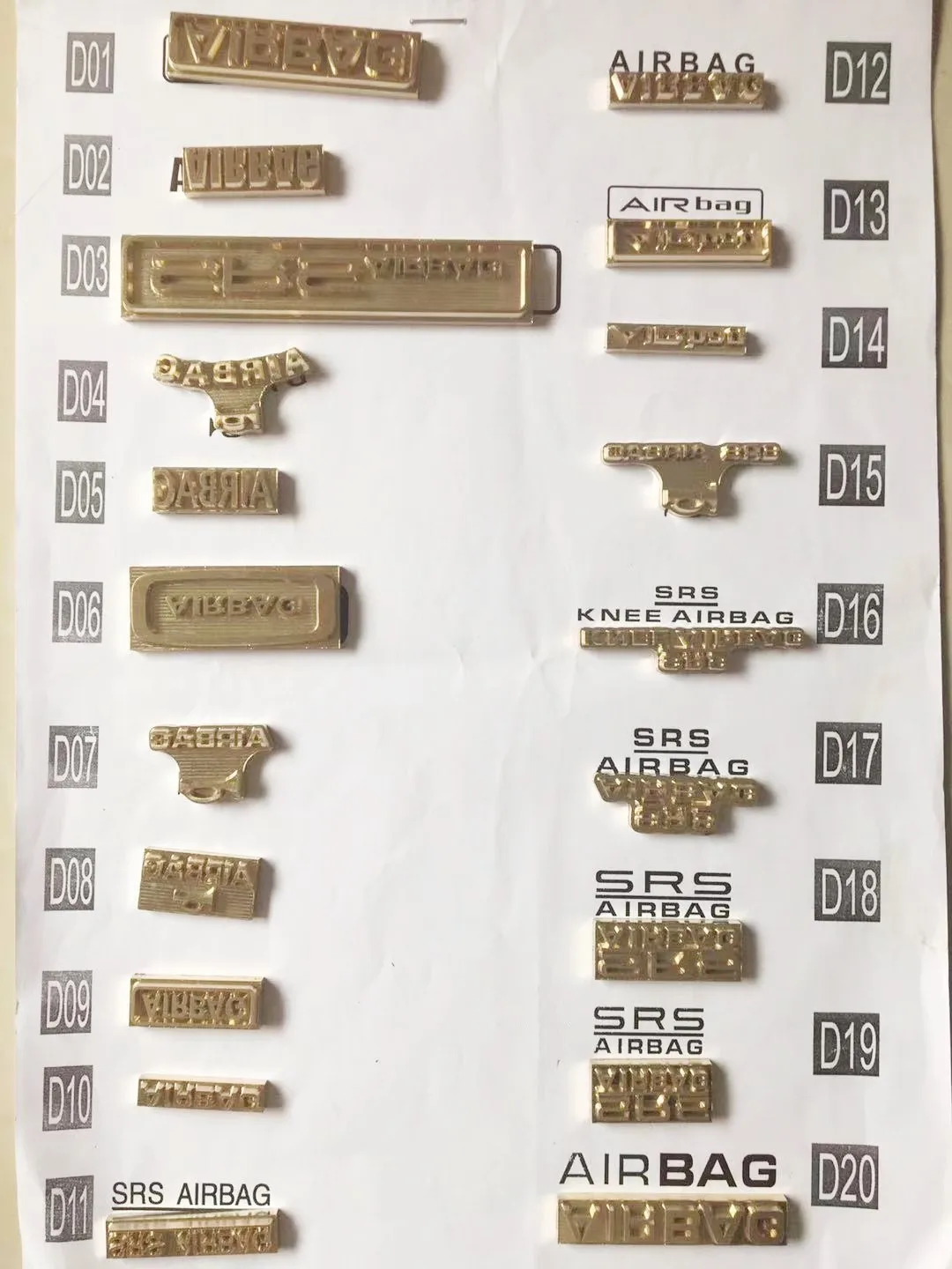 Латунная форма для приборной панели с подушкой безопасности SRS D45 D59 D65 D66 цена