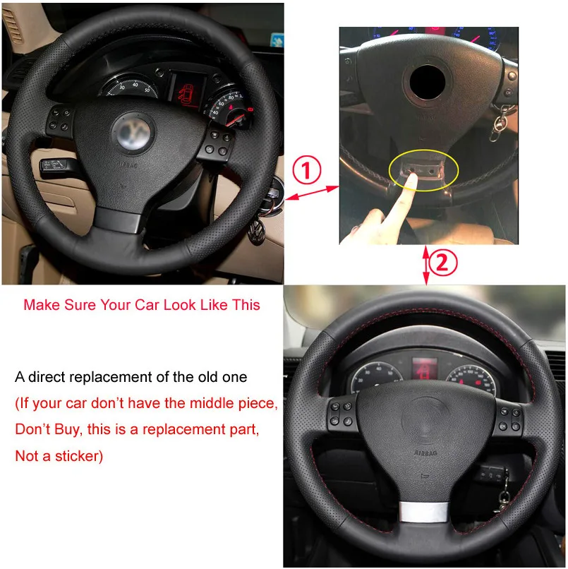 NS Модифицированная Автомобильная хромированная эмблема на рулевое колесо для VW