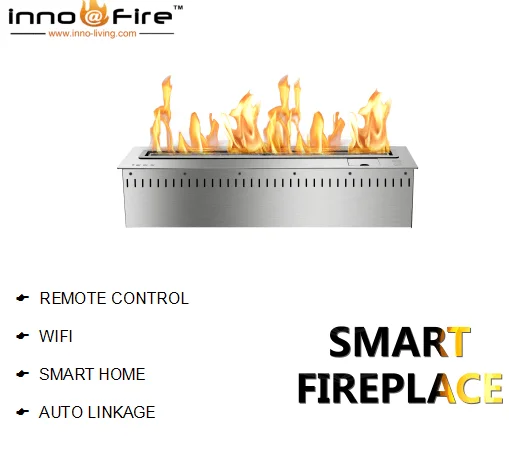 Inno-Fire 30 дюймов настоящий огонь внутри умный Электрический Смарт-горелка |