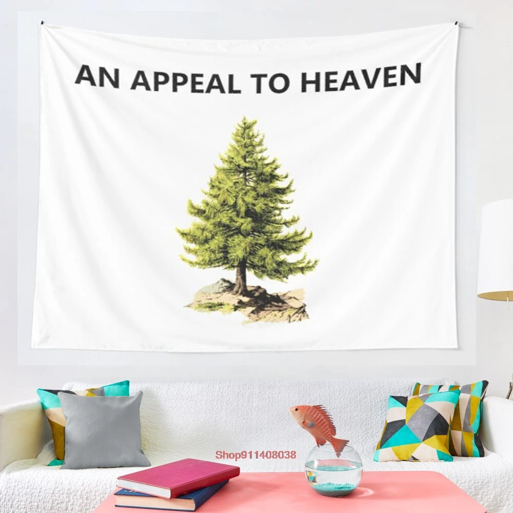 

Pine Tree Flag Appeal to Heaven tapestry Wall Hanging Tapestries for Living Room Bedroom Home Decor