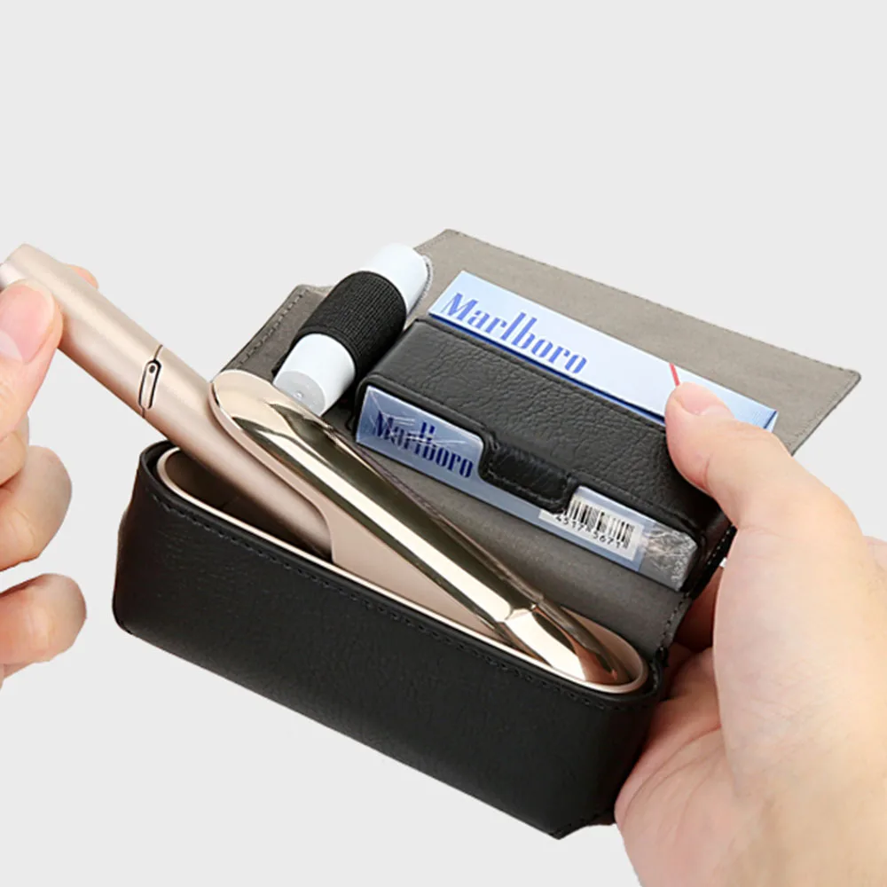 Модный кожаный чехол-книжка для Iqos 3 0 Duo Чехол-бумажник чехол кошелек мешочек с