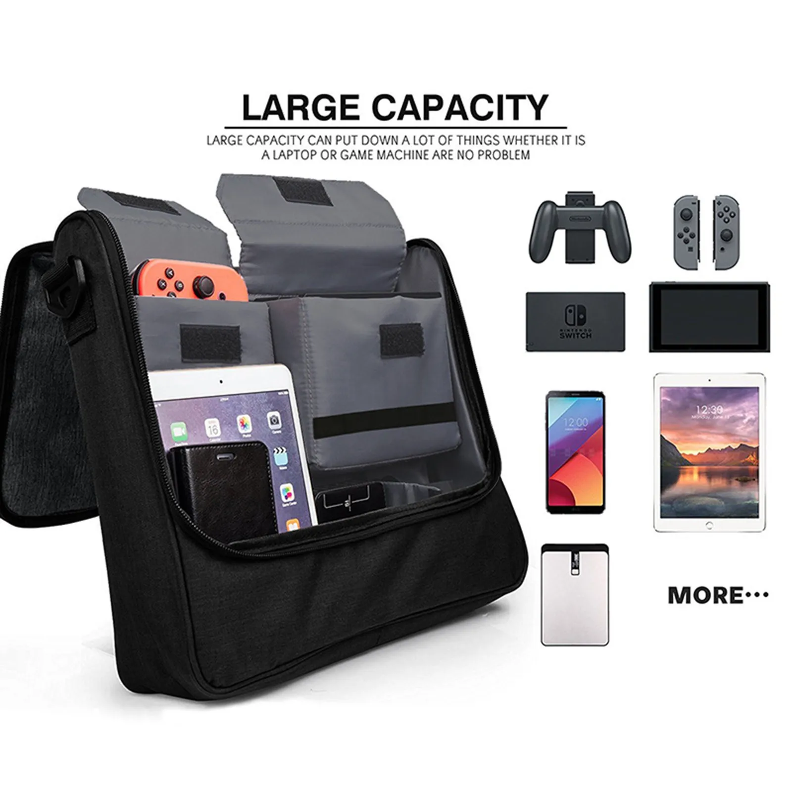 

For Sony PS5 Game Console Handle Bag Box Organizer Bag For switchHost Storage Bag Handle Base Charger Nylon Portable Bag