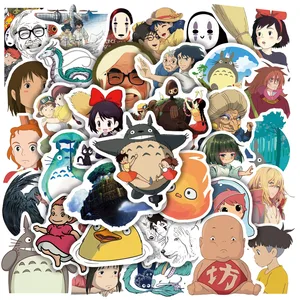 103050pcs miyazaki hayao mixed anime stickers cartoon decals totoro spirited away princess mononoke kiki sticker for kids toy free global shipping