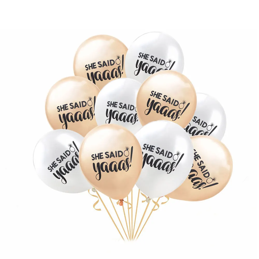 12-дюймовые латексные воздушные шары She Said Yaaas украшение для мальчишника ночная