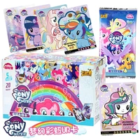 original my little ponies collection card toys animal horse poni rainbow pack tr transparent card ur pinkie pie girl game gifts